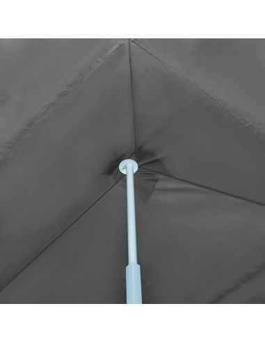 Tenda Pieghevole Pop-Up con 8 Pareti Laterali 3x9 m Antracite