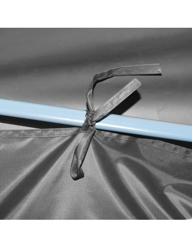 Tenda Pieghevole Pop-Up con 8 Pareti Laterali 3x9 m Antracite