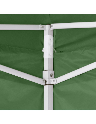 Tenda Pieghevole con 2 Pareti 3x3 m Verde