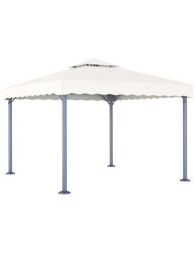 Gazebo 300x300 cm Crema Alluminio