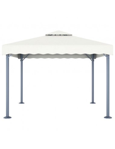 Gazebo 300x300 cm Crema Alluminio
