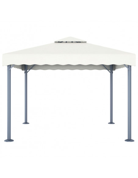 Gazebo 300x300 cm Crema Alluminio