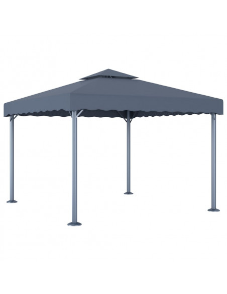 Gazebo 300x300 cm Antracite Alluminio