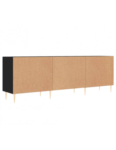 Mobile Porta TV Nero 150x30x50 cm in Legno Multistrato