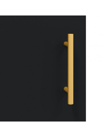 Mobile Porta TV Nero 150x30x50 cm in Legno Multistrato
