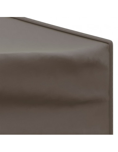 Tenda per Feste Pieghevole con Pareti Laterali Tortora 2x2 m