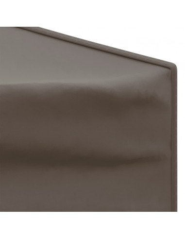 Tenda per Feste Pieghevole con Pareti Laterali Tortora 3x3 m