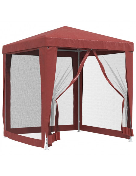 Tenda per Feste con Pareti Laterali in Rete 2x2 m HDPE