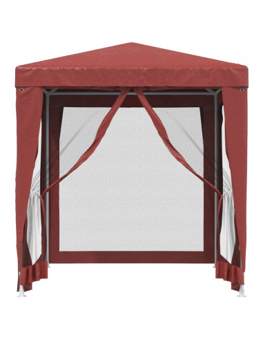 Tenda per Feste con Pareti Laterali in Rete 2x2 m HDPE
