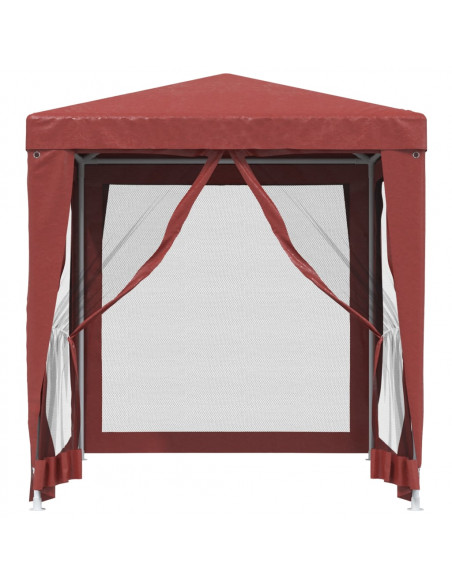 Tenda per Feste con Pareti Laterali in Rete 2x2 m HDPE