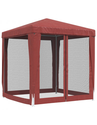 Tenda per Feste con Pareti Laterali in Rete 2x2 m HDPE