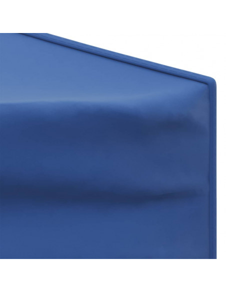 Tenda per Feste Pieghevole con Pareti Laterali Blu 2x2 m