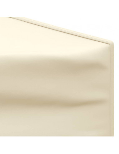 Tenda per Feste Pieghevole con Pareti Laterali Crema 3x3 m