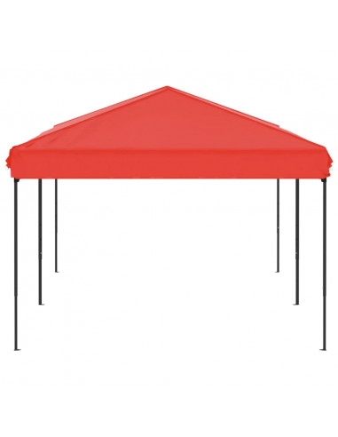 Tenda per Feste Pieghevole Rosso 3x6 m
