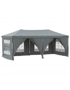 Tenda per Feste Pieghevole con Pareti Laterali Antracite 3x6 m 2