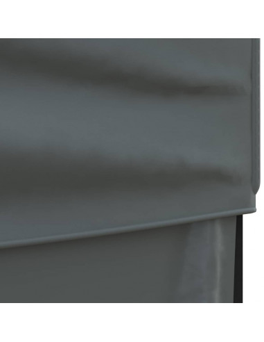 Tenda per Feste Pieghevole con Pareti Laterali Antracite 3x6 m