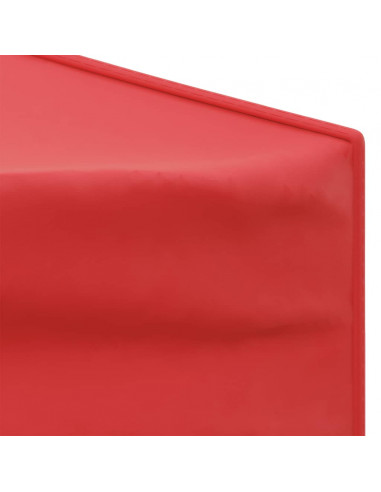 Tenda per Feste Pieghevole con Pareti Laterali Rosso 3x6 m