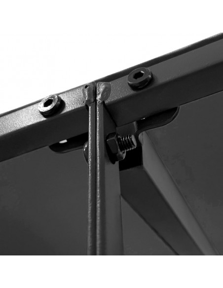 Tettoia Antracite 4x3 m 180 g/m² Tessuto e Acciaio