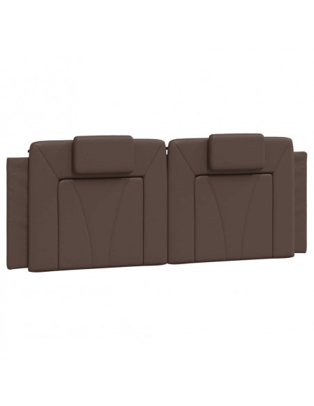 Giroletto con Luci LED Marrone 140x190 cm in Similpelle