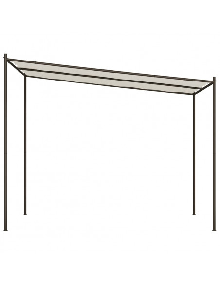 Gazebo Bianco 3x3 m 180 g/m² Tessuto e Acciaio