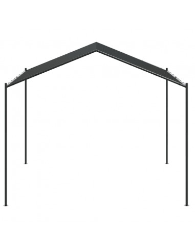 Tenda a Baldacchino Antracite 4x4 m in Acciaio e Tessuto