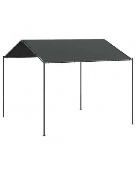 Tenda a Baldacchino Antracite 3x3 m in Acciaio e Tessuto