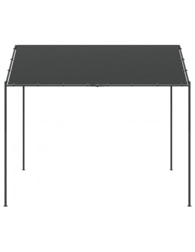 Tenda a Baldacchino Antracite 3x3 m in Acciaio e Tessuto