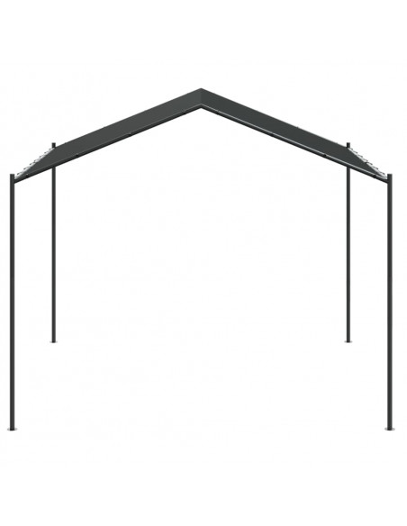 Tenda a Baldacchino Antracite 3x3 m in Acciaio e Tessuto