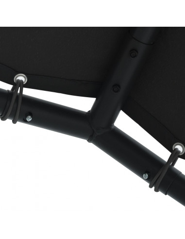 Tenda a Baldacchino Antracite 3x3 m in Acciaio e Tessuto