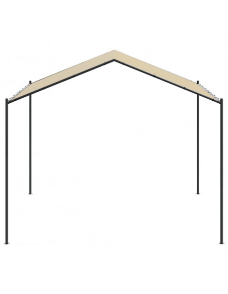 Tenda a Baldacchino Beige 3x3 m in Acciaio e Tessuto