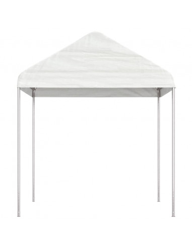 Gazebo con Tetto Bianco 2,28x2,23x2,69 m in Polietilene