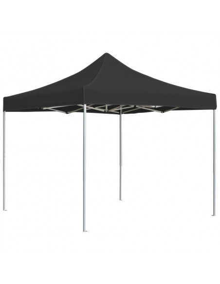 Gazebo Professionale Pieghevole in Alluminio 3x3 m Antracite