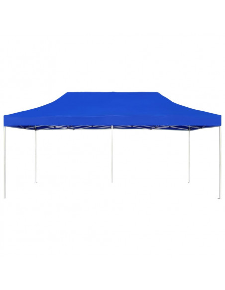 Gazebo Professionale Pieghevole Alluminio 6x3 m Blu