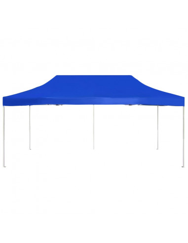 Gazebo Professionale Pieghevole Alluminio 6x3 m Blu