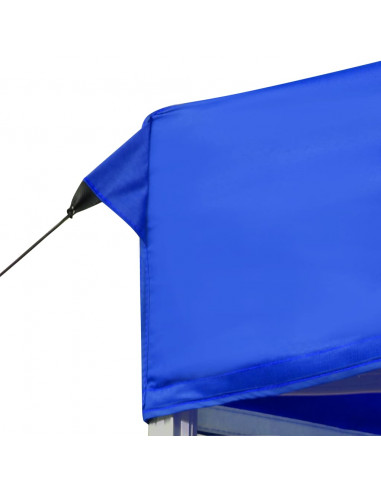 Gazebo Professionale Pieghevole Alluminio 6x3 m Blu