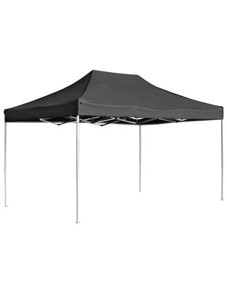Gazebo Professionale Pieghevole Alluminio 4,5x3 m Antracite