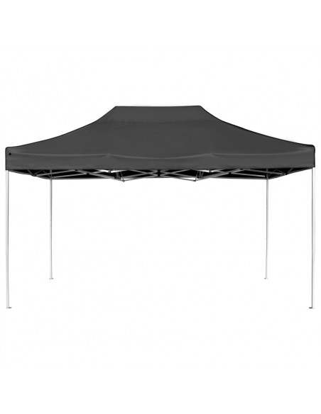 Gazebo Professionale Pieghevole Alluminio 4,5x3 m Antracite
