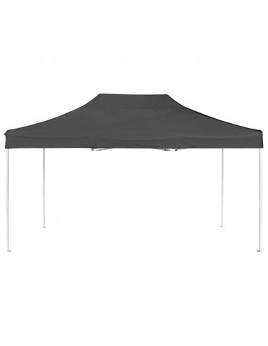 Gazebo Professionale Pieghevole Alluminio 4,5x3 m Antracite