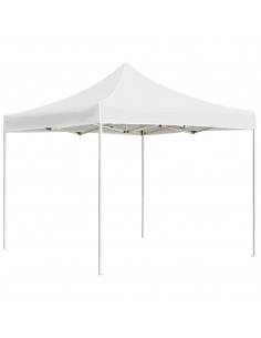 Gazebo Professionale Pieghevole in Alluminio 3x3m Bianco 2