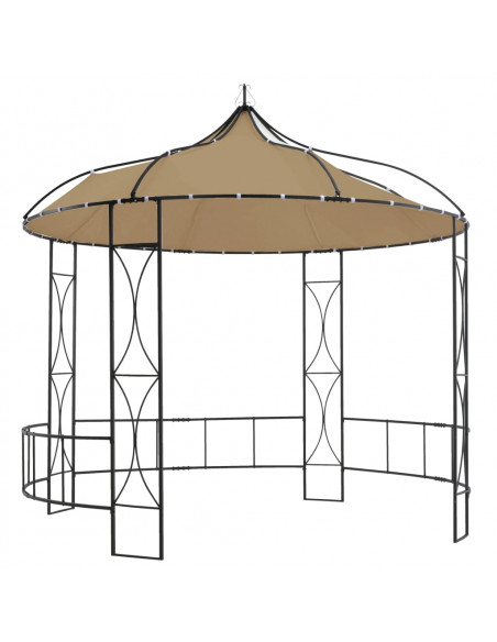 Gazebo 300x290 cm Grigio Talpa Rotondo