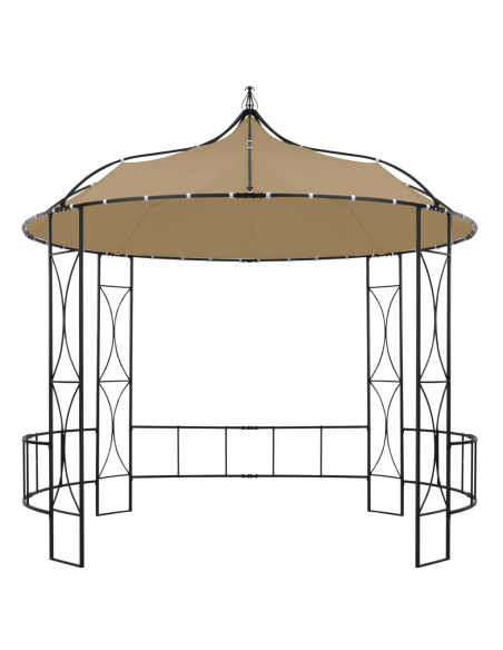 Gazebo 300x290 cm Grigio Talpa Rotondo