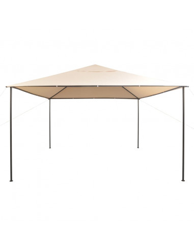 Gazebo Padiglione Tenda Tettoia 4x4 m Acciaio Beige