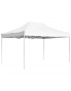 Gazebo Professionale Pieghevole Alluminio 4,5x3 m Bianco 2