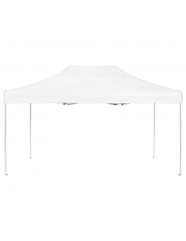 Gazebo Professionale Pieghevole Alluminio 4,5x3 m Bianco