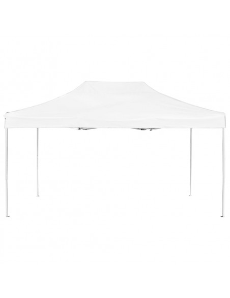 Gazebo Professionale Pieghevole Alluminio 4,5x3 m Bianco
