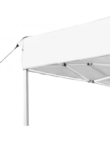 Gazebo Professionale Pieghevole Alluminio 4,5x3 m Bianco
