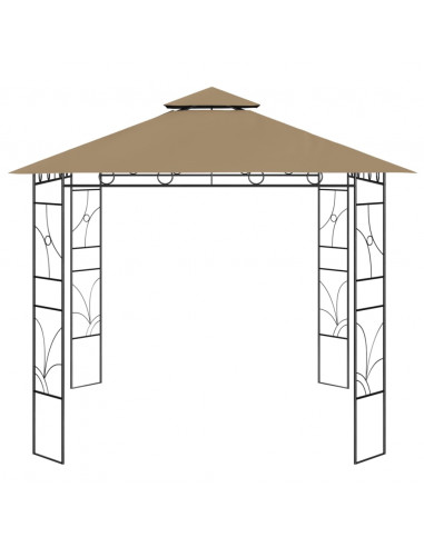 Gazebo 3x3x2,7 m Grigio Talpa 160 g/m²