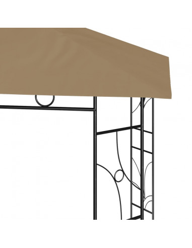 Gazebo 3x3x2,7 m Grigio Talpa 160 g/m²