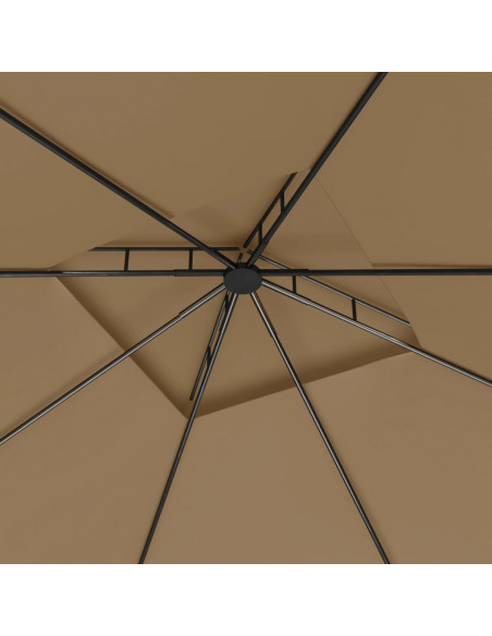 Gazebo 3x3x2,7 m Grigio Talpa 160 g/m²