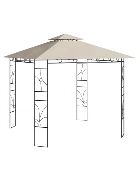 Gazebo 3x3x2,7 m Crema 160 g/m²